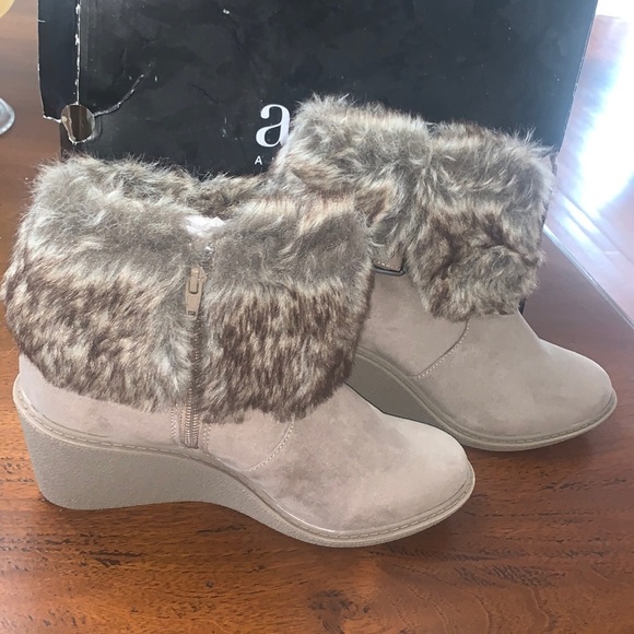 A.n.a Maddy Taupe boots shoes new size 9 cute - Picture 3 of 16